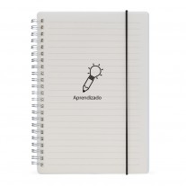 Caderno A5 com elstico personalizado - CDM92