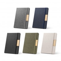 Caderno A5 em tecido polister - CDE63