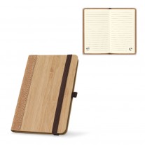 Caderno de bolso em bambu e corti�a recicladas - CMK36