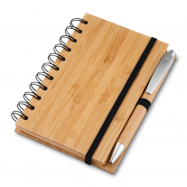 Caderno de bambu personalizada - CMK28