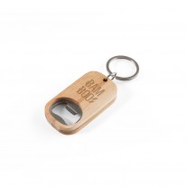 Abridor de garrafas em ao inox e bambu - CAB16