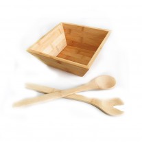 Kit com saladeira e talheres - KUT56