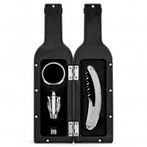 Kit Vinho Garrafa 3 peas personalizado - KVI62