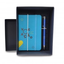 Kit com caneta e caderneta personalizado - KIM90