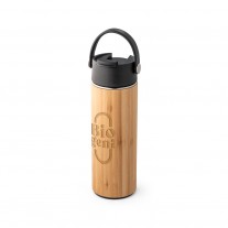 Garrafa 440ml em bambu personalizada - GFT42