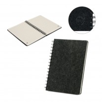 Caderno com capa em feltro 100% reciclado - CDG67
