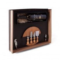 Kit Queijo e Vinho Personalizado - KQU28
