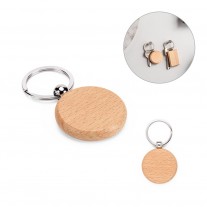 chaveiro em madeira personalizado - CHA08